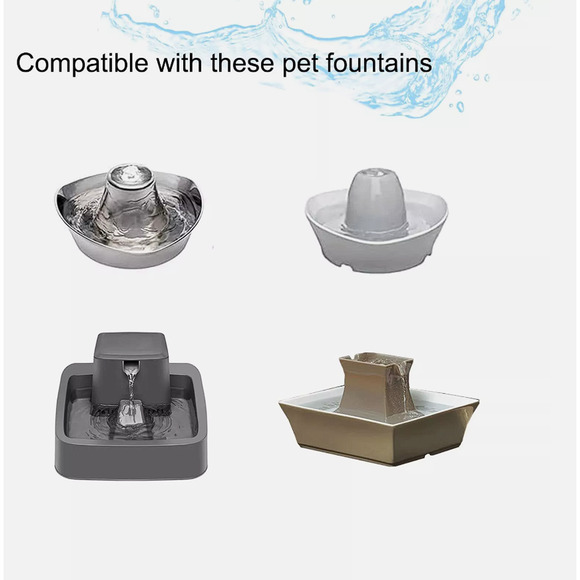 PetSafe Drinkwell Fountain Replacement Carbon Filters w/ 6 Foam Pre-Filters New - Picture 2 of 8